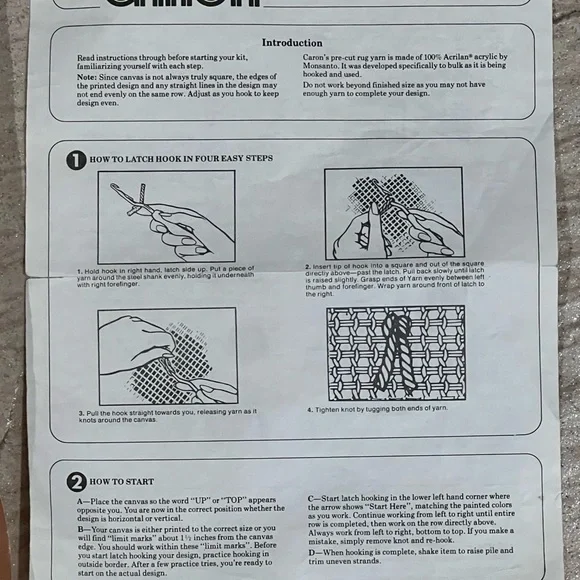 VTG Caron Latch Hook Rug Autumn Fantasy 24"×34" 1978 Almost Complete 1978 MCM - Picture 4 of 16